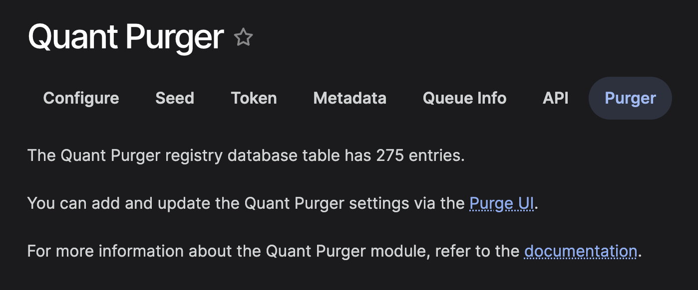 Quant Purger UI tab
